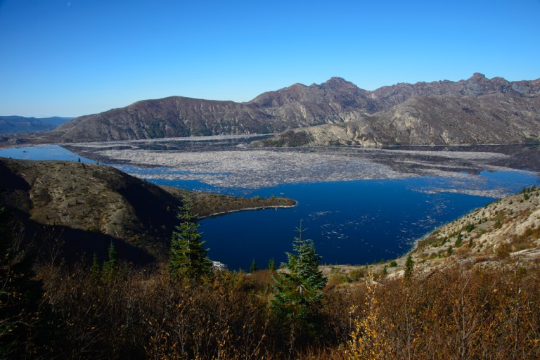 Spirit Lake. It's amazing to see all of the fallen logs.