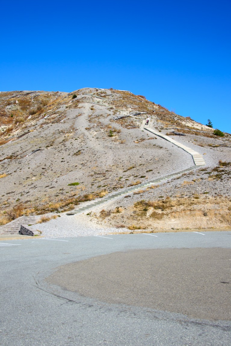 Looking up at the viewpoint on Windy Ridge. Quite a bit of stairs but at least they were well maintained