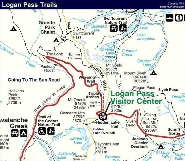 17 best Glacier NP images on Pinterest Lovely of glacier national park trail map